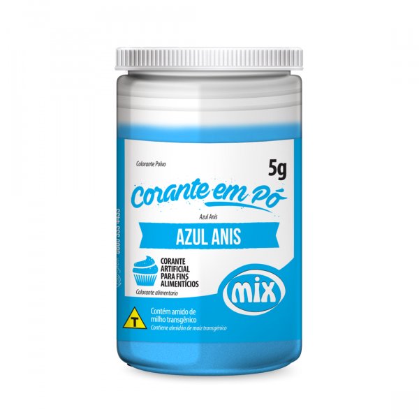 Corante Em Pó - Azul Anis - 5G - Mix