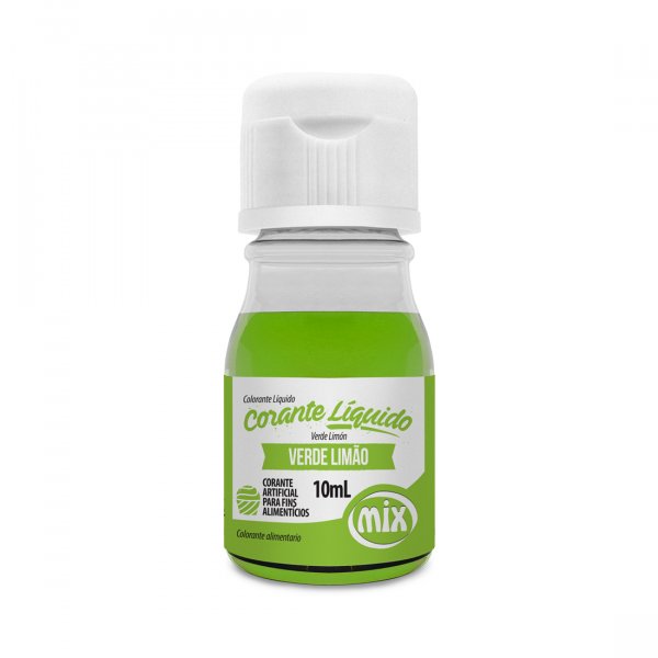 Corante Líquido - Verde Limão - 10Ml - Mix