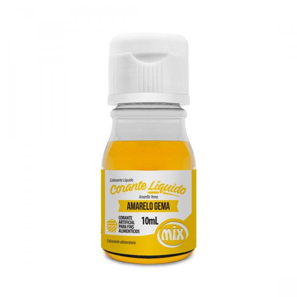 Corante Líquido - Amarelo Gema - 10Ml - Mix