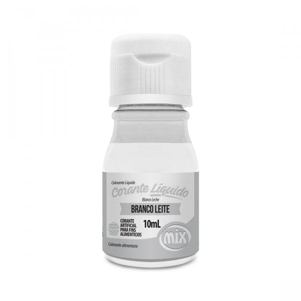 Corante Líquido - Branco Leite - 10Ml - Mix