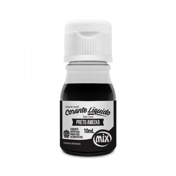 Corante Líquido - Preto - 10Ml - Mix