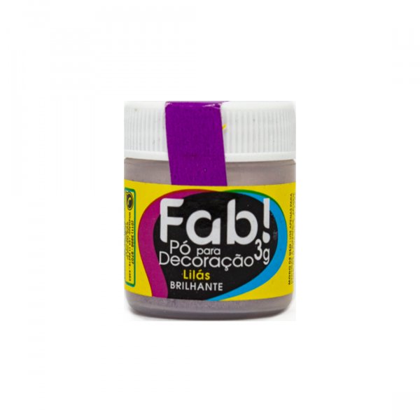 Pó Para Decoração Brilhante - Lilás - 3G - Fab!