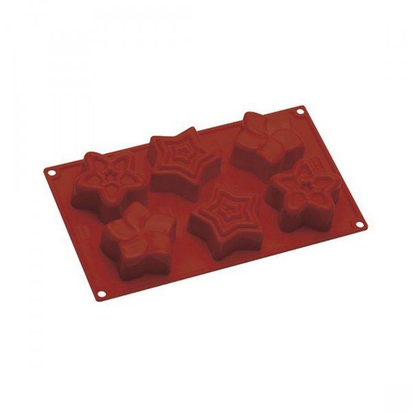 Forma De Silicone Estrela E Flor (Fr067) - Pavoni Italia