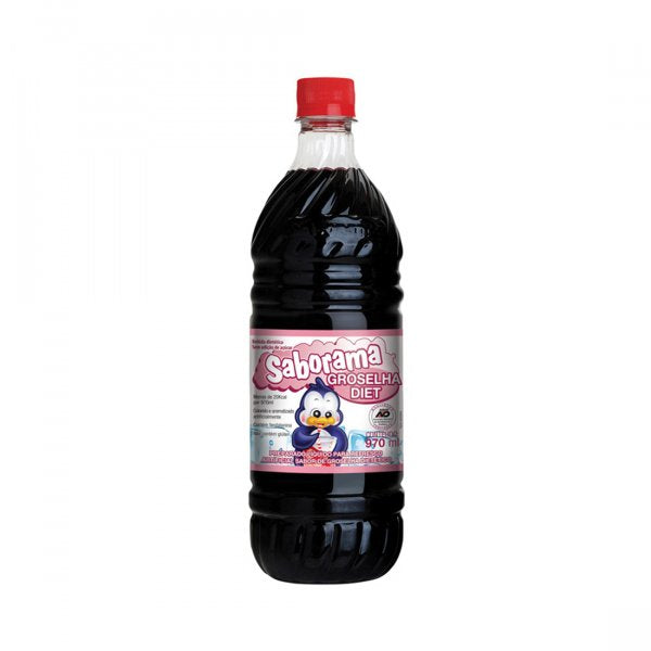 Xarope Artificial - Groselha Diet - 970Ml - Saborama