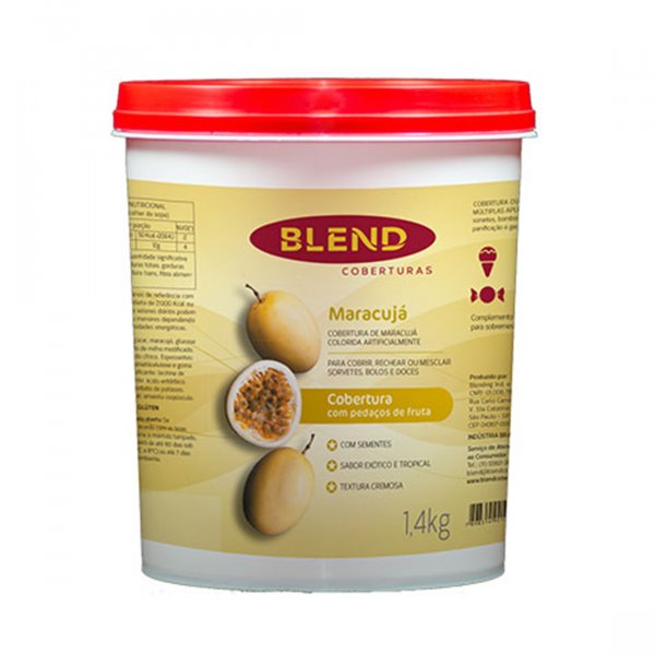 Cobertura De Maracujá - Com Pedaços - 1,4Kg - Blend