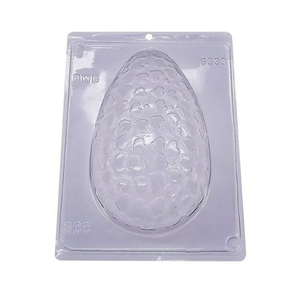 Forma Ovo Texturizado Coração 500G, 3 Partes - 9333 Bwb