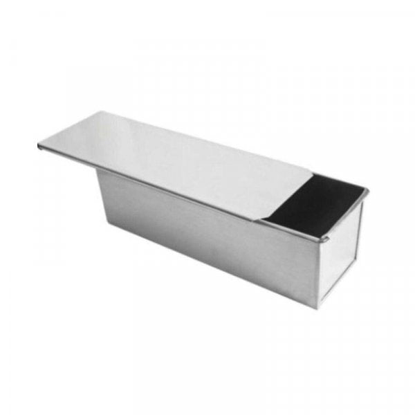 Forma De Alumínio Pão De Forma 30X10X10Cm Com Tampa - Metasa