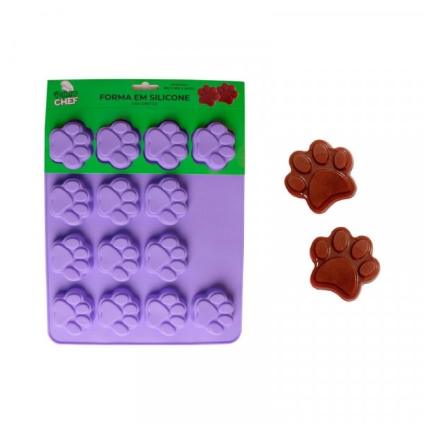 Forma De Silicone Patinha Cachorro 6 Cm - Gmetc21 - Prime Chef