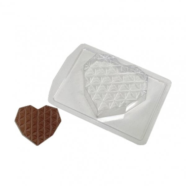 Forma Coração Diamante Plano 150G 3 Partes Fp182 - Crystal Forming