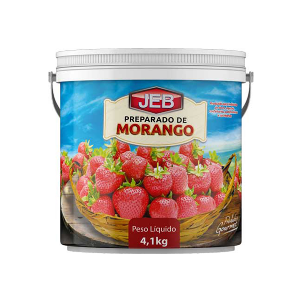 Polpa De Fruta - Preparado De Morango Premium 4,1Kg - Jeb
