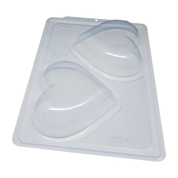 Forma Acetato Coração Liso 500G - 3 Partes - 46 Bwb