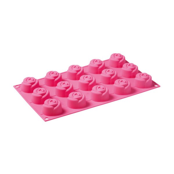 Forma De Silicone - Mini Rosas - Fr055 - Pavoni Italia