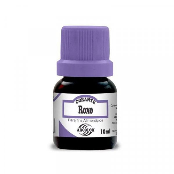 Corante Líquido Roxo 10Ml -  Arcolor