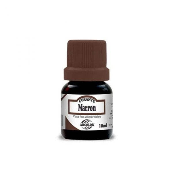 Corante Líquido Marrom 10Ml -  Arcolor