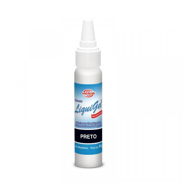 Corante Liquigel Preto 30G - Arcolor