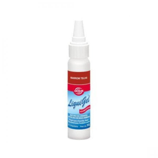 Corante Liquigel Marrom Telha 30G - Arcolor