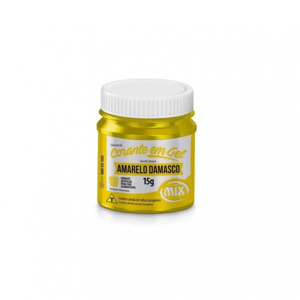 Corante Em Gel Amarelo Damasco 15G - Mix