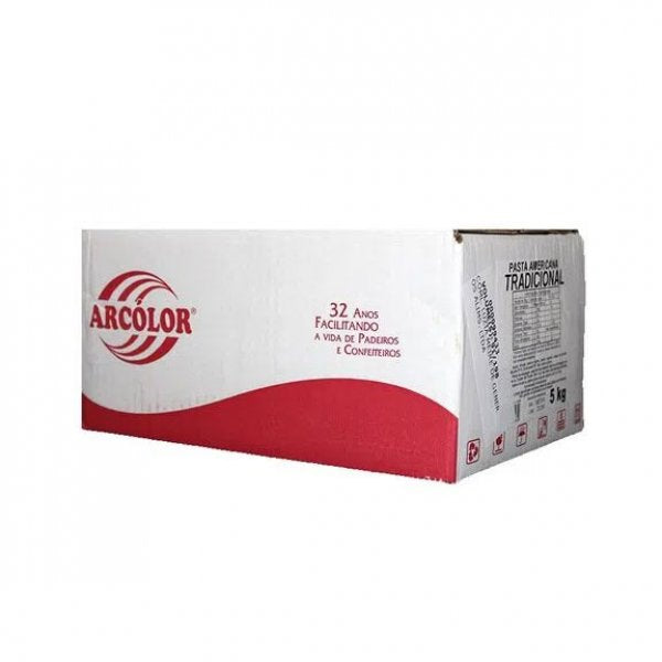 Pasta Americana Sabor Chocolate Branco 5Kg - Arcolor
