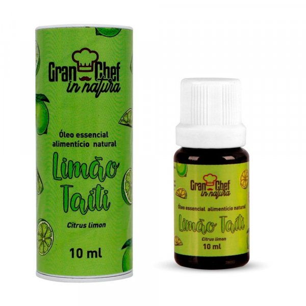 Óleo Essencial Alimentício Limão Taiti 10ml - Gran Chef