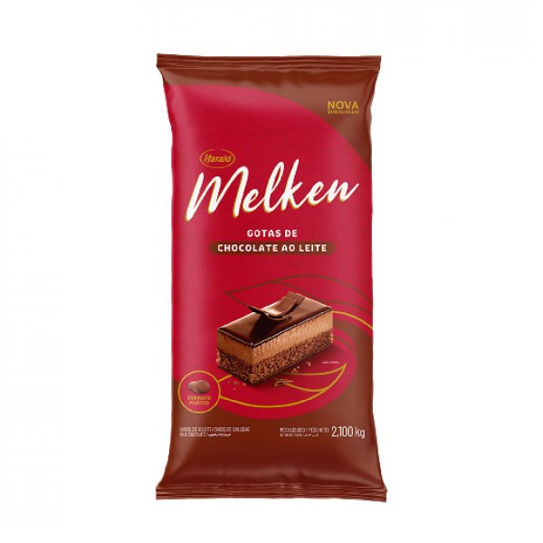 Chocolate em Gotas Ao Leite Melken - 2,1Kg - Harald
