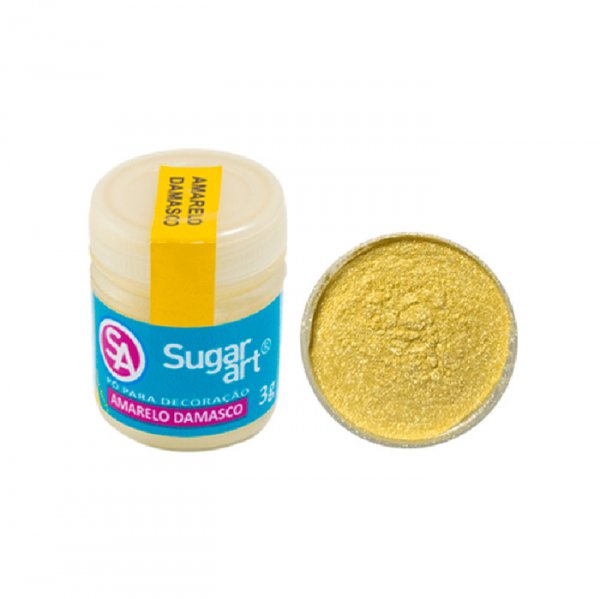 Pó Para Decoração Sugar 3G Amarelo Damasco - Sugar Art