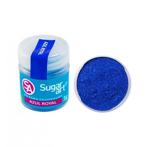 Pó Para Decoração Sugar 3G Azul Royal - Sugar Art