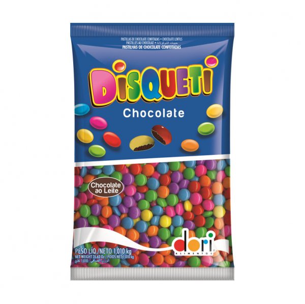 Disqueti Pastilhas De Chocolate Ao Leite 1Kg - Dori