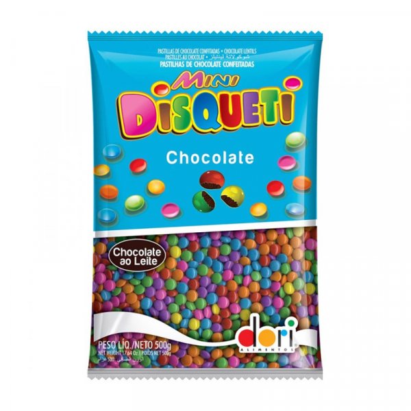 Mini Disqueti Pastilhas De Chocolate Ao Leite 500G - Dori