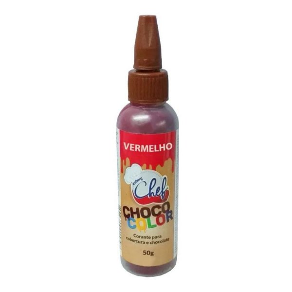 Corante Para Chocolate Choco Color Vermelho 50G - Iceberg Chef