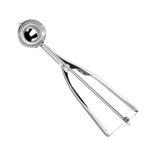 Colher / Concha 4X22Cm Para Sorvete Inox C/Ejetor - Solrac