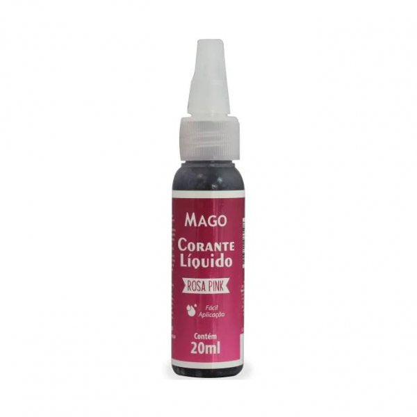 Corante Líquido Rosa Pink 20Ml - Mago