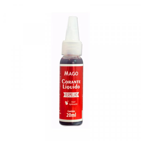 Corante Líquido Vermelho 20Ml - Mago