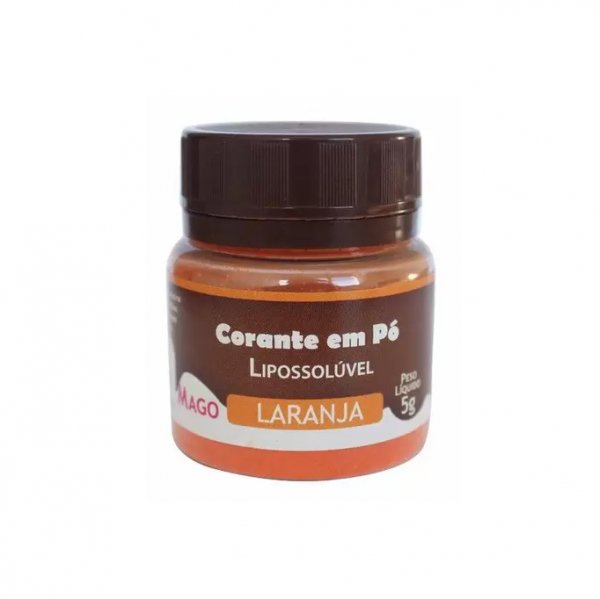 Corante Pó Lipossolúvel Para Chocolate Laranja 5G - Mago