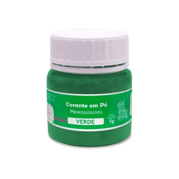 Corante Em Pó Hidrossolúvel Verde 5G - Mago
