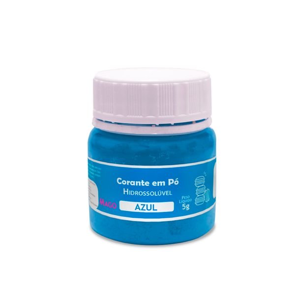 Corante Em Pó Hidrossolúvel Azul 5G - Mago