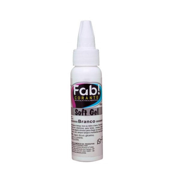 Corante Soft Gel Branco 60G - Fab!
