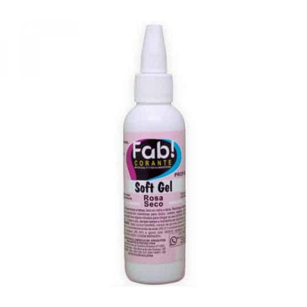 Corante Soft Gel Rosa Seco 60G - Fab!