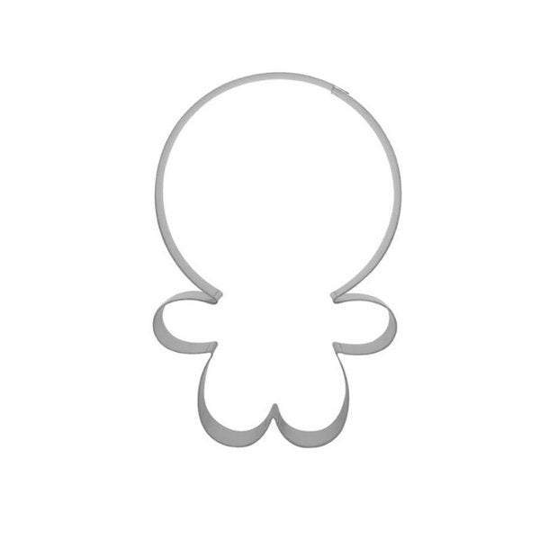 Cortador Inox Menino Gingerbread Natal 3G 495 - R.R. Oliveira