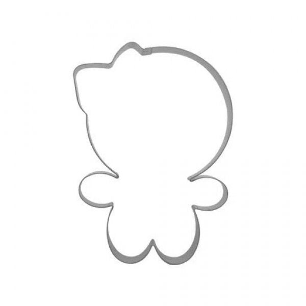 Cortador Inox Menina Gingerbread Natal 3G 494 - R.R. Oliveira