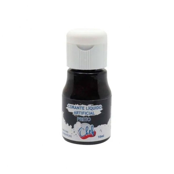 Corante Líquido Preto 10Ml -  Iceberg Chef