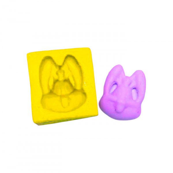 Molde De Silicone 07 Páscoa - Rosto De Coelhinha - Mazulli