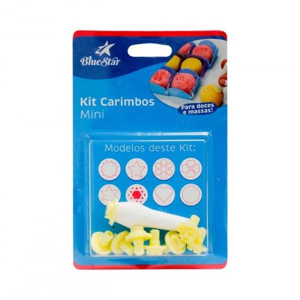 Kit Carimbos Mini - 8 Peças - Blue Star