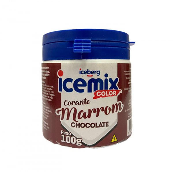 Corante Em Pó Marrom 100G Icemix Color  - Iceberg Chef
