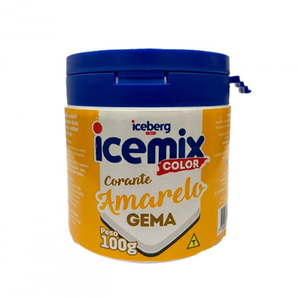Corante Em Pó Amarelo Gema 100G Icemix Color  - Iceberg Chef