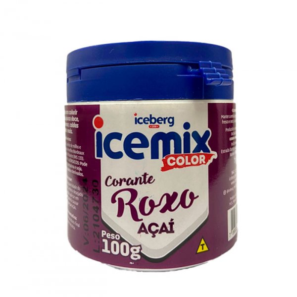 Corante Em Pó Roxo Açaí 100G Icemix Color  - Iceberg Chef