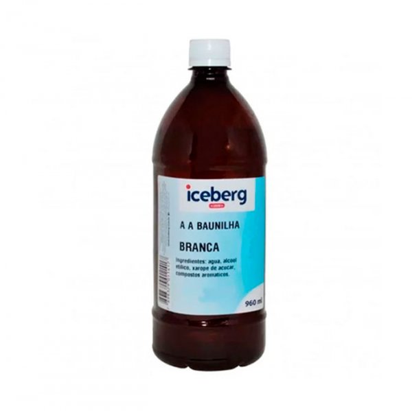Essência Aroma Artificial Baunilha Branca 960Ml  - Iceberg Chef