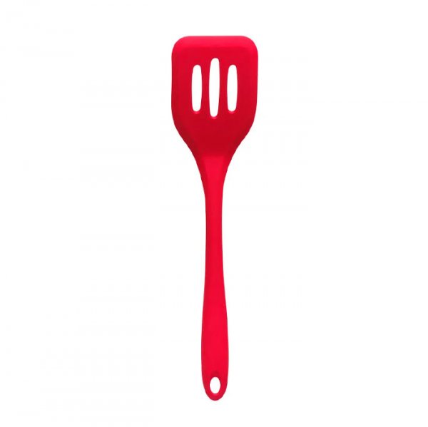 Espátula Vazada De Silicone Duplo Vermelho - Oikos