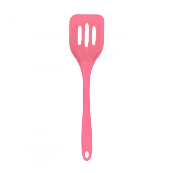 Espátula Vazada De Silicone Duplo Rosa - Oikos