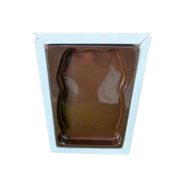 Caixa Ovo Coelho Plano Pequeno Branco 5 Unidades - Crystal Forming