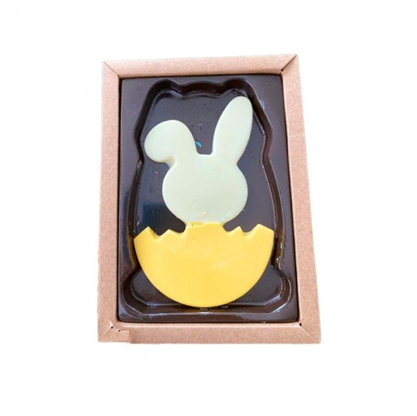 Caixa Ovo Coelho Plano Pequeno Kraft 5 Unidade - Crystal Forming